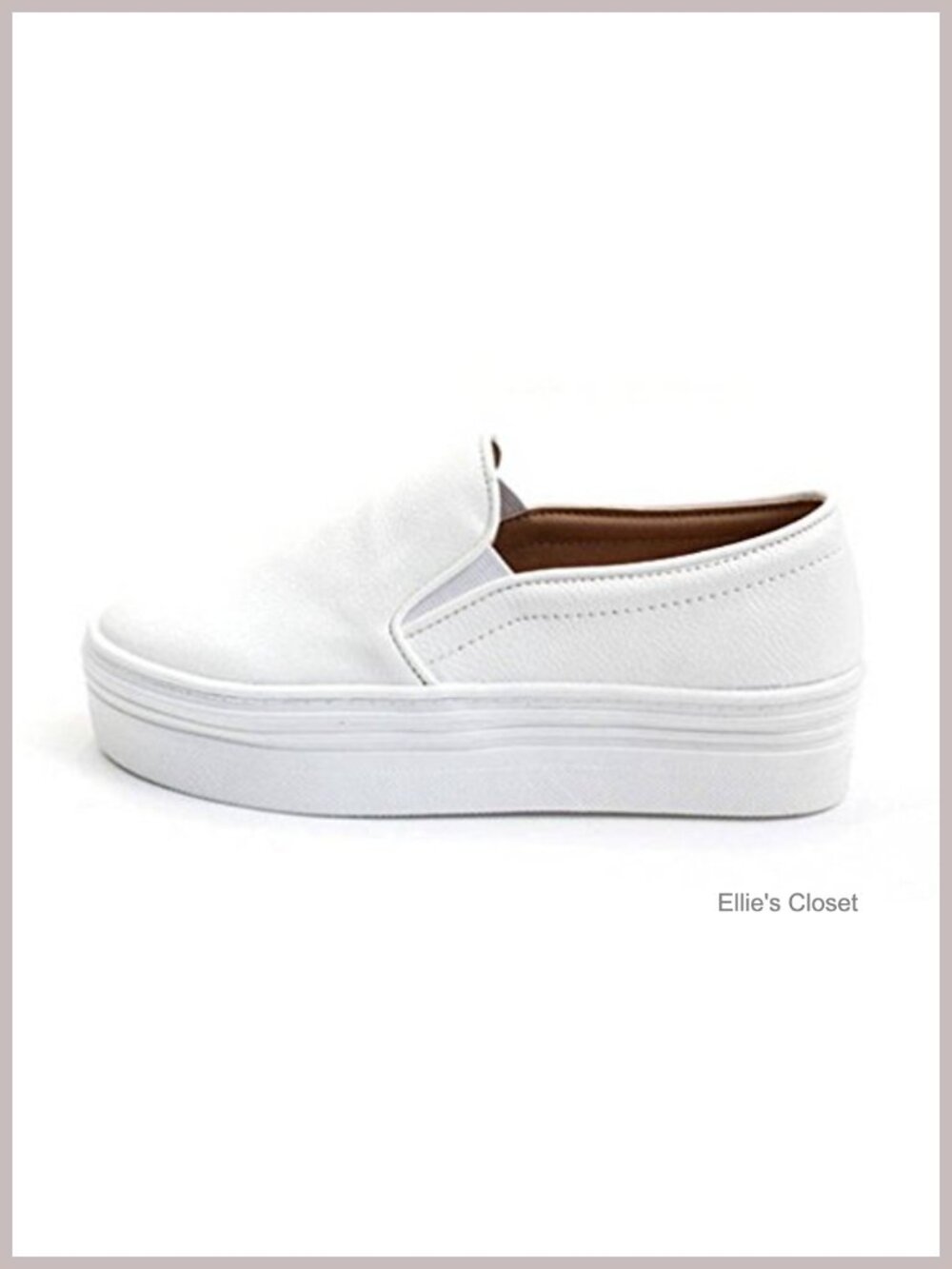 Women's Slip-On Fashion Sneakers Chunky Platform Casual Shoes